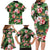 Pineapple Skull Aloha Hawaii Family Matching Long Sleeve Bodycon Dress and Hawaiian Shirt Summer Vibes Tropical Seamless Pattern - Wonder Print Shop