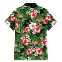 Pineapple Skull Aloha Hawaii Family Matching Mermaid Dress and Hawaiian Shirt Summer Vibes Tropical Seamless Pattern - Wonder Print Shop