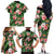Pineapple Skull Aloha Hawaii Family Matching Off The Shoulder Long Sleeve Dress and Hawaiian Shirt Summer Vibes Tropical Seamless Pattern - Wonder Print Shop