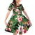 Pineapple Skull Aloha Hawaii Family Matching Off Shoulder Short Dress and Hawaiian Shirt Summer Vibes Tropical Seamless Pattern - Wonder Print Shop