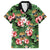 Pineapple Skull Aloha Hawaii Family Matching Off Shoulder Short Dress and Hawaiian Shirt Summer Vibes Tropical Seamless Pattern - Wonder Print Shop