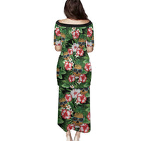 Pineapple Skull Aloha Hawaii Family Matching Puletasi and Hawaiian Shirt Summer Vibes Tropical Seamless Pattern - Wonder Print Shop