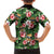 Pineapple Skull Aloha Hawaii Family Matching Short Sleeve Bodycon Dress and Hawaiian Shirt Summer Vibes Tropical Seamless Pattern - Wonder Print Shop