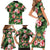 Pineapple Skull Aloha Hawaii Family Matching Short Sleeve Bodycon Dress and Hawaiian Shirt Summer Vibes Tropical Seamless Pattern - Wonder Print Shop