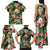 Pineapple Skull Aloha Hawaii Family Matching Tank Maxi Dress and Hawaiian Shirt Summer Vibes Tropical Seamless Pattern - Wonder Print Shop