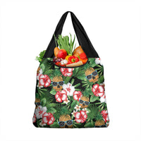 Pineapple Skull Aloha Hawaii Grocery Bag Summer Vibes Tropical Seamless Pattern - Wonder Print Shop