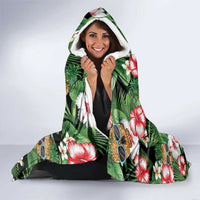 Pineapple Skull Aloha Hawaii Hooded Blanket Summer Vibes Tropical Seamless Pattern - Wonder Print Shop