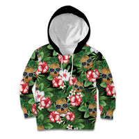 Pineapple Skull Aloha Hawaii Kid Hoodie Summer Vibes Tropical Seamless Pattern - Wonder Print Shop