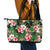 Pineapple Skull Aloha Hawaii Leather Tote Bag Summer Vibes Tropical Seamless Pattern - Wonder Print Shop