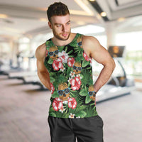 Pineapple Skull Aloha Hawaii Men Tank Top Summer Vibes Tropical Seamless Pattern - Wonder Print Shop