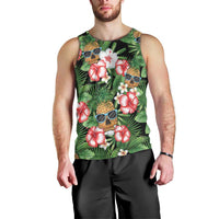 Pineapple Skull Aloha Hawaii Men Tank Top Summer Vibes Tropical Seamless Pattern - Wonder Print Shop