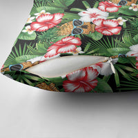 Pineapple Skull Aloha Hawaii Pillow Cover Summer Vibes Tropical Seamless Pattern - Wonder Print Shop