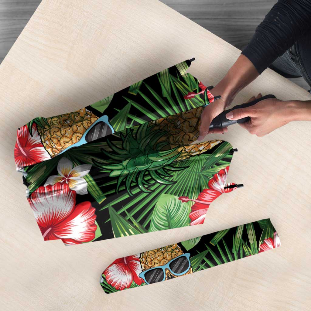 Pineapple Skull Aloha Hawaii Umbrella Summer Vibes Tropical Seamless Pattern - Wonder Print Shop