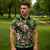 Pineapple Skull Aloha Hawaii Zipper Polo Shirt Summer Vibes Tropical Seamless Pattern - Wonder Print Shop