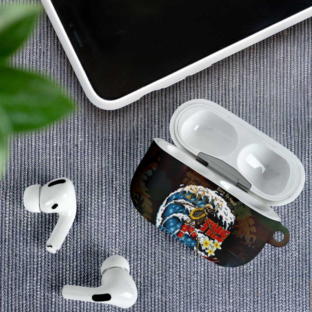 Aloha Hawaii Surfing Skull AirPods Case Shaka Skeleton Ride The Waves - Wonder Print Shop