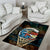 Aloha Hawaii Surfing Skull Area Rug Shaka Skeleton Ride The Waves - Wonder Print Shop