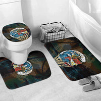 Aloha Hawaii Surfing Skull Bathroom Set Shaka Skeleton Ride The Waves - Wonder Print Shop