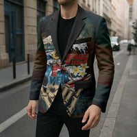 Aloha Hawaii Surfing Skull Blazer Shaka Skeleton Ride The Waves - Wonder Print Shop