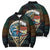 Aloha Hawaii Surfing Skull Bomber Puffer Jacket Shaka Skeleton Ride The Waves - Wonder Print Shop