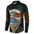 Aloha Hawaii Surfing Skull Button Sweatshirt Shaka Skeleton Ride The Waves - Wonder Print Shop