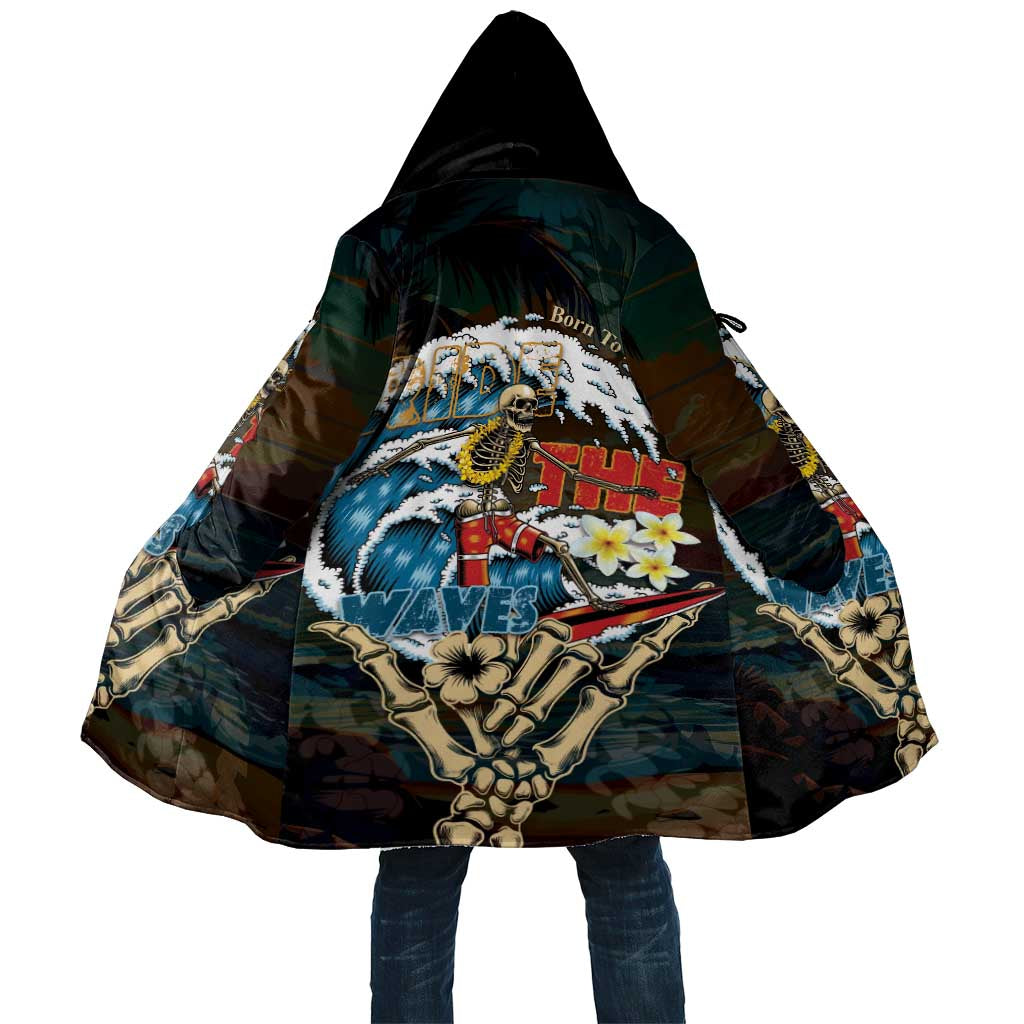 Aloha Hawaii Surfing Skull Cloak Shaka Skeleton Ride The Waves - Wonder Print Shop
