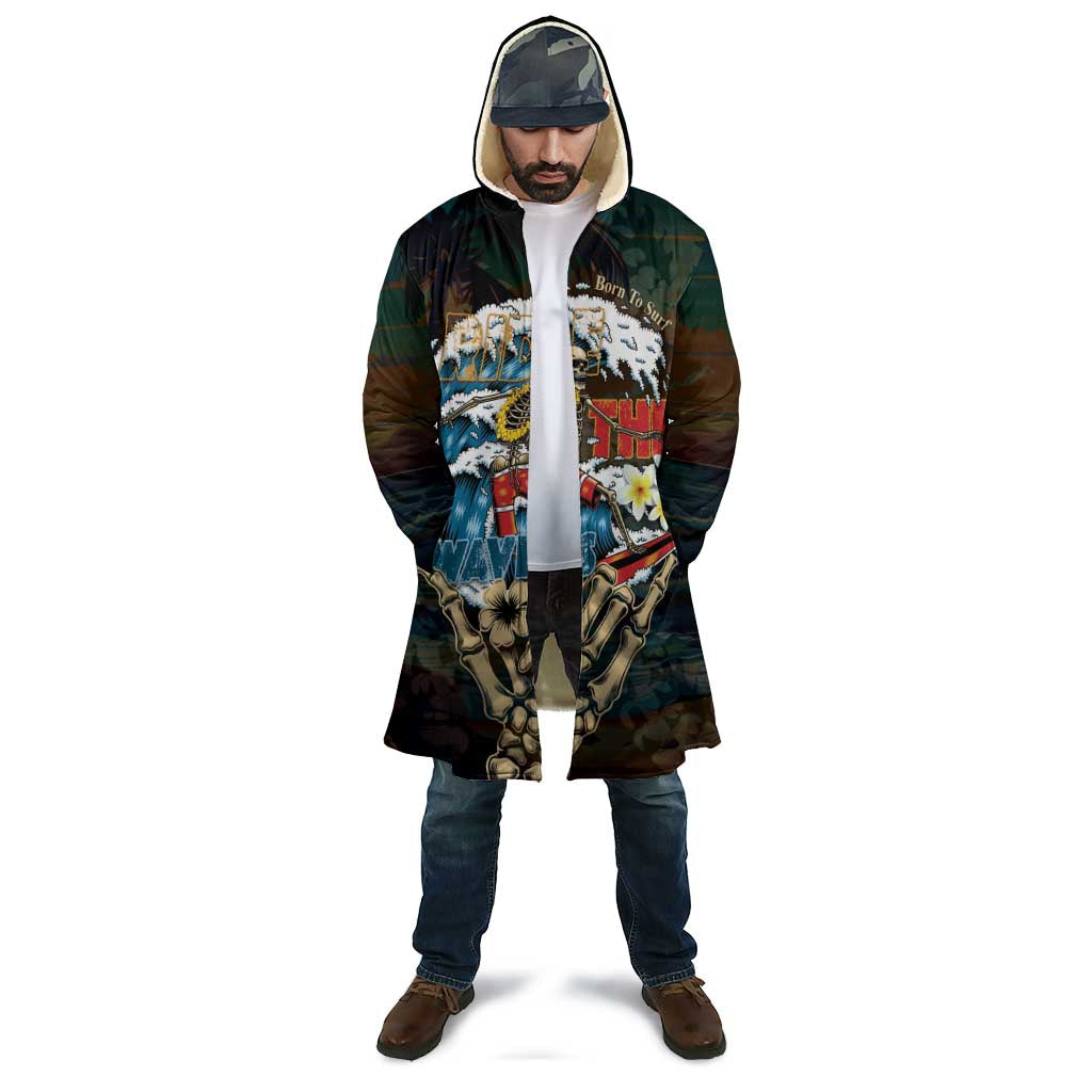 Aloha Hawaii Surfing Skull Cloak Shaka Skeleton Ride The Waves - Wonder Print Shop