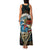 Aloha Hawaii Surfing Skull Family Matching Tank Maxi Dress and Hawaiian Shirt Shaka Skeleton Ride The Waves - Wonder Print Shop