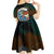 Aloha Hawaii Surfing Skull Kid Short Sleeve Dress Shaka Skeleton Ride The Waves - Wonder Print Shop