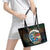 Aloha Hawaii Surfing Skull Leather Tote Bag Shaka Skeleton Ride The Waves - Wonder Print Shop