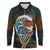 Aloha Hawaii Surfing Skull Long Sleeve Polo Shirt Shaka Skeleton Ride The Waves - Wonder Print Shop