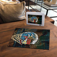 Aloha Hawaii Surfing Skull Puzzle Shaka Skeleton Ride The Waves - Wonder Print Shop