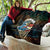 Aloha Hawaii Surfing Skull Quilt Shaka Skeleton Ride The Waves - Wonder Print Shop