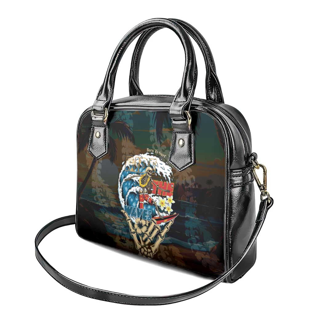 Aloha Hawaii Surfing Skull Shoulder Handbag Shaka Skeleton Ride The Waves - Wonder Print Shop