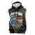 Aloha Hawaii Surfing Skull Sleeveless Hoodie Shaka Skeleton Ride The Waves - Wonder Print Shop