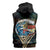 Aloha Hawaii Surfing Skull Sleeveless Hoodie Shaka Skeleton Ride The Waves - Wonder Print Shop