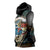 Aloha Hawaii Surfing Skull Sleeveless Hoodie Shaka Skeleton Ride The Waves - Wonder Print Shop