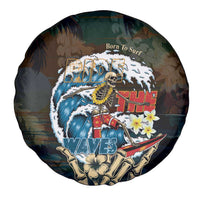 Aloha Hawaii Surfing Skull Spare Tire Cover Shaka Skeleton Ride The Waves - Wonder Print Shop