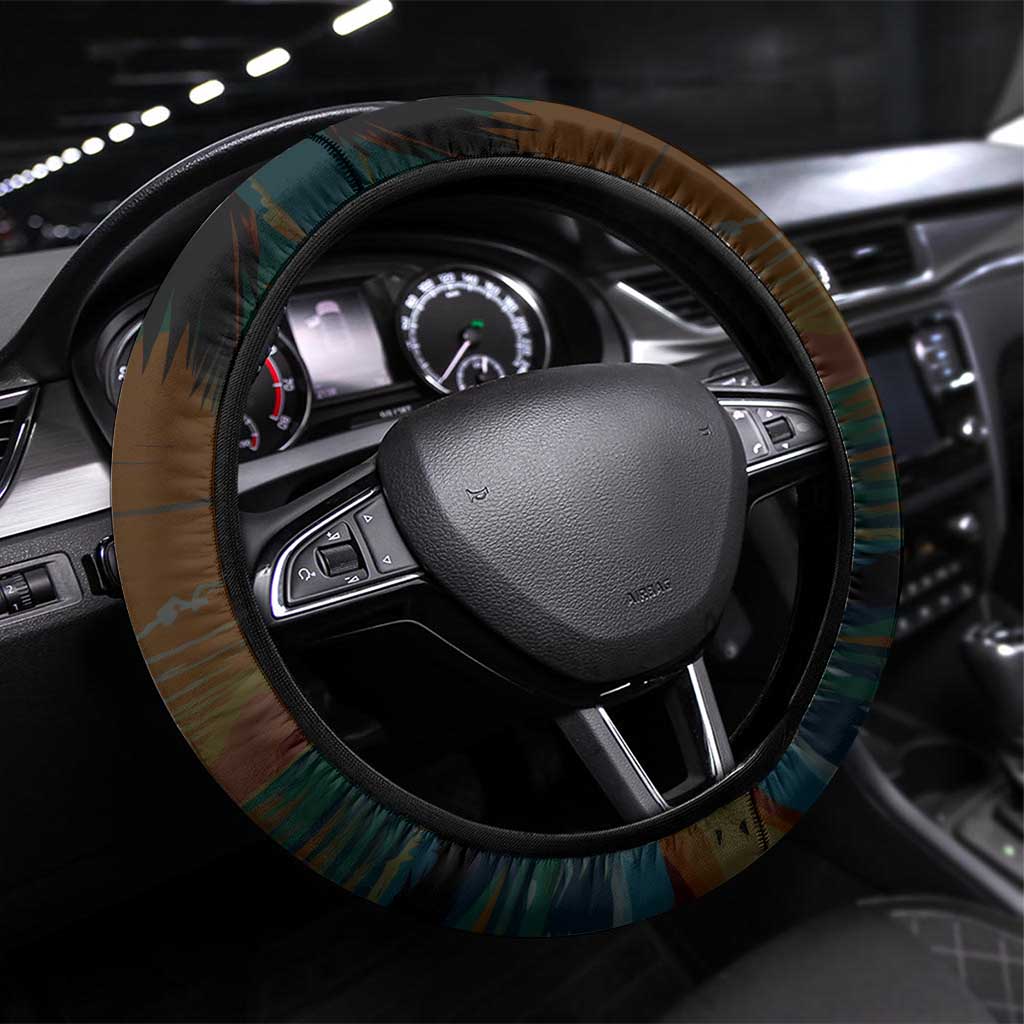 Aloha Hawaii Surfing Skull Steering Wheel Cover Shaka Skeleton Ride The Waves - Wonder Print Shop