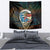 Aloha Hawaii Surfing Skull Tapestry Shaka Skeleton Ride The Waves - Wonder Print Shop
