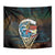 Aloha Hawaii Surfing Skull Tapestry Shaka Skeleton Ride The Waves - Wonder Print Shop