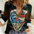 Aloha Hawaii Surfing Skull Women Casual Shirt Shaka Skeleton Ride The Waves - Wonder Print Shop