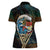 Aloha Hawaii Surfing Skull Women Polo Shirt Shaka Skeleton Ride The Waves - Wonder Print Shop