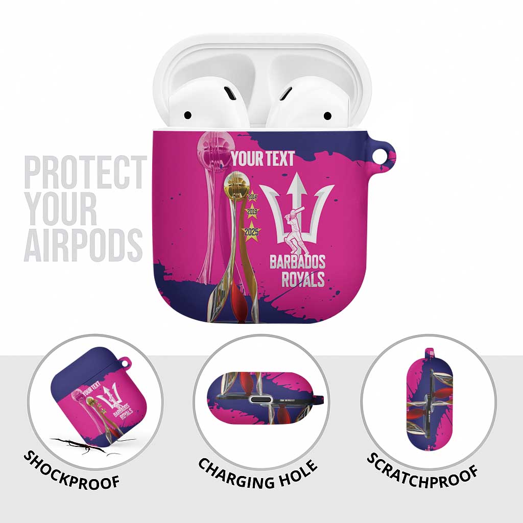 Barbados Royals Cricket Custom AirPods Case 3rd Champions Trophy Proud - Pink - Wonder Print Shop
