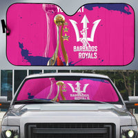 Barbados Royals Cricket Custom Auto Sun Shade 3rd Champions Trophy Proud - Pink - Wonder Print Shop