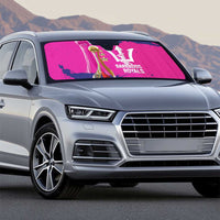 Barbados Royals Cricket Custom Auto Sun Shade 3rd Champions Trophy Proud - Pink - Wonder Print Shop