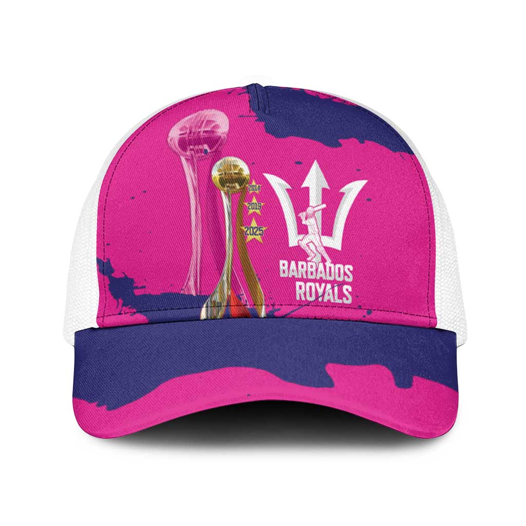 Barbados Royals Cricket Baseball Net Cap 3rd Champions Trophy Proud - Pink - Wonder Print Shop