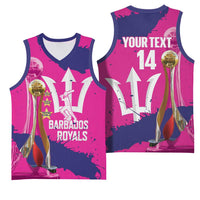 Barbados Royals Cricket Custom Basketball Jersey 3rd Champions Trophy Proud - Pink - Wonder Print Shop
