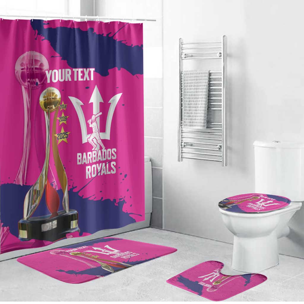 Barbados Royals Cricket Custom Bathroom Set 3rd Champions Trophy Proud - Pink - Wonder Print Shop