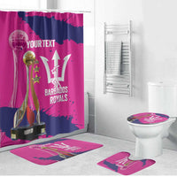 Barbados Royals Cricket Custom Bathroom Set 3rd Champions Trophy Proud - Pink - Wonder Print Shop