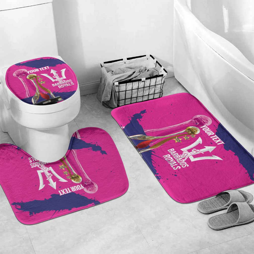 Barbados Royals Cricket Custom Bathroom Set 3rd Champions Trophy Proud - Pink - Wonder Print Shop